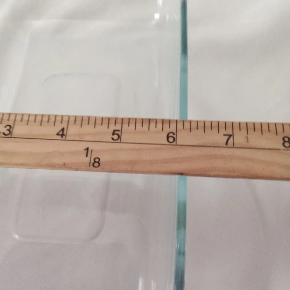 Pyrex rectangular glass